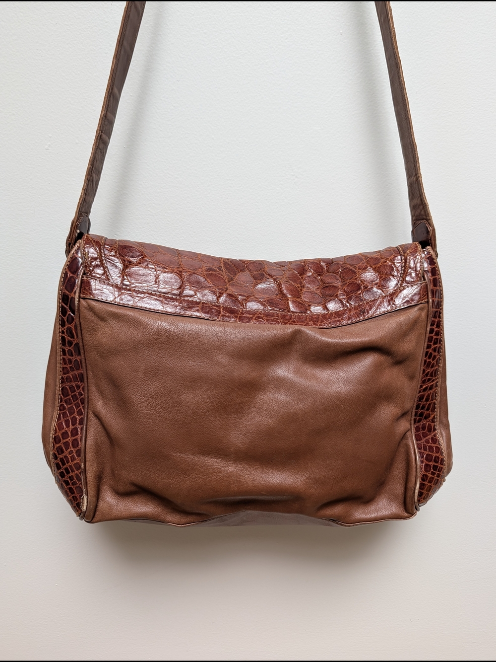 Vintage De Vecchi Genuine American Alligator Leather Shoulder Bag Made in Italy - Picture 5 of 8